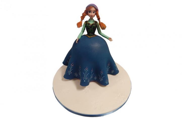 Frozen Anna Barbie Style Cake